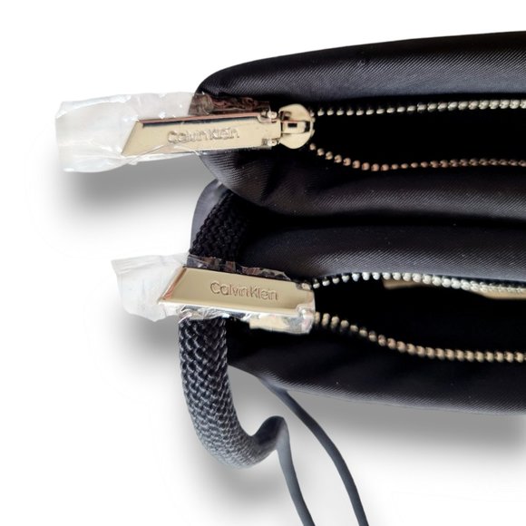 Calvin Klein Roped Recycled Crossbody Bag in Black & Silver BNWT - Picture 14 of 16